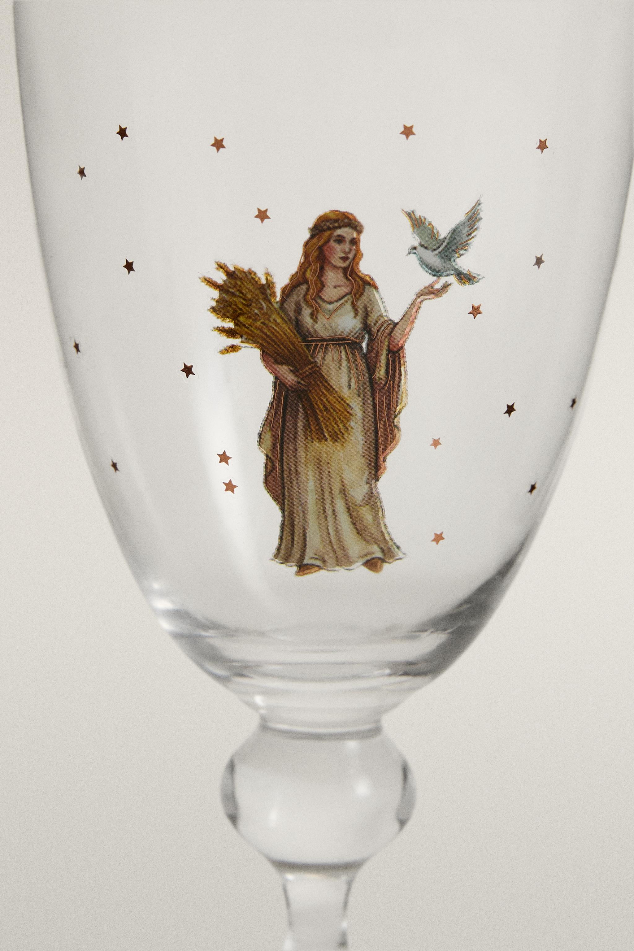 VIRGO ZODIAC GLASS | MARISA BERENSON